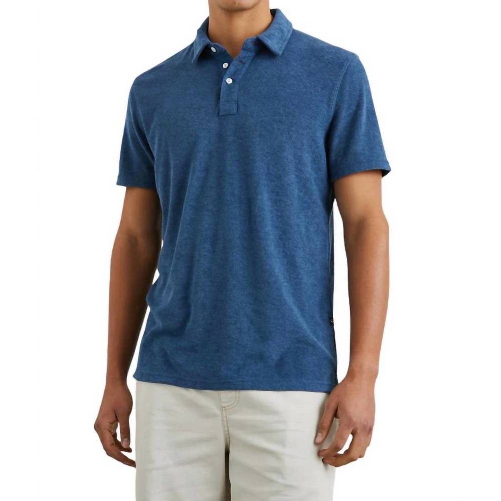 NEW RAILS rhen polo shirt in ensign blue